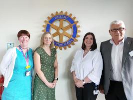 Rtn Andy Archer, Rtn Heather Rushbrooke, Ali Furlong and Lucy Dey